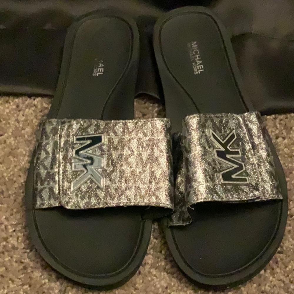 Gently worn micheal kors slides